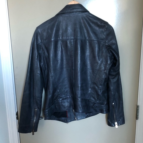 BOD & CHRISTENSEN leather moto jacket, SZ S - Picture 6 of 7